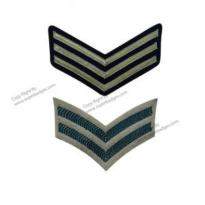 Parche Bordado de Chevron para Coser o Planchar en el Hombro o el Brazo, Diseño Personalizado - Product Image 1