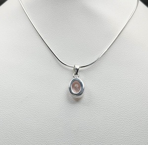 Rose <b>quartz</b> pendant silver 925 sterling for women wear rose <b>quartz</b> crystal jewelry - Product Image 2