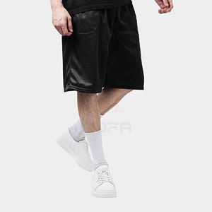 Pantalones cortos de malla de cintura media para hombre de la mejor calidad Patrón sólido personalizable Cierre de cintura elástica Impresión digital - Product Image 1