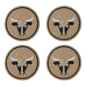 รถไฟเหาะลูกปัดปักแบบดั้งเดิมกับอินเดียศิลปะดูสไตล์ฤดูร้อนที่รองแก้วลูกปัดกับลูกปัดเมล็ดและสีหนา - Product Image 2