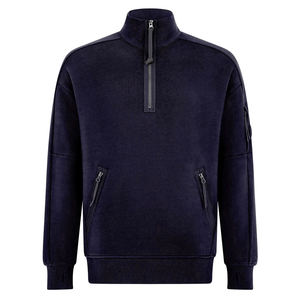 Nouvel arrivage de sweat-shirt basique à demi-fermeture éclair pour hommes avec logo et design personnalisés nouveau style de meilleure qualité de sweat-shirt pour hommes - Product Image 2