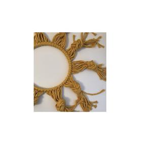 Colores y diseños de moda Espejo montado en la pared de macramé La mayoría de las tendencias Acabado natural Decoración de Navidad para sala de estar - Product Image 1