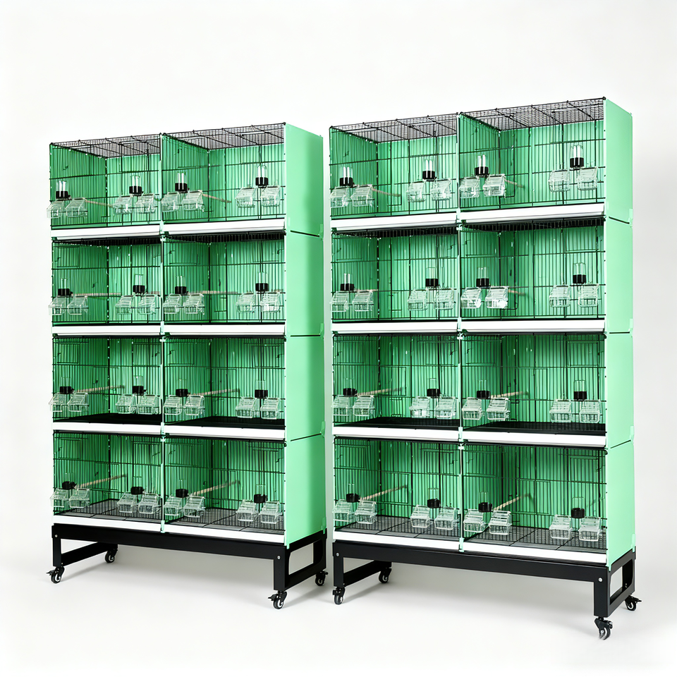 Stackable Bird Cages Spacious Wire Metal Bird Cage Durable Canary Breeding Cages for Birds ...