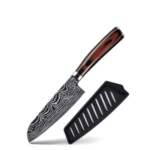 Couteau de cuisine personnalisé de haute qualité en acier Damas couteau de chef fruits épluchage couteau Damas avec gaine de lame - Product Image 4