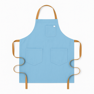 Delantal de Lona de Algodón con Tirantes Cruzados y Bolsillos Grandes, Delantal de Trabajo Resistente y Ajustable, Resistente al Agua, Moderno para Limpieza - Product Image 6