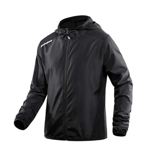 Chaqueta cortavientos de invierno para hombre, chaqueta con capucha para correr al aire libre, talla grande, cremallera, estampado de algodón, novedad de 2025, venta al por mayor - Product Image 5