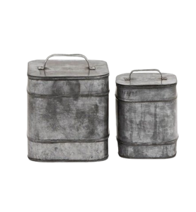 Recipiente de metal galvanizado de la mejor calidad, recipiente de cocina para el hogar, mesa de cocina, uso de almacenamiento de metal galvanizado - Product Image 4