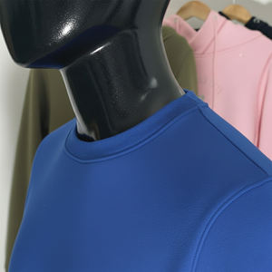 Personalización con MOQ Bajo, Sudadera para Mujer con Cierre de Cremallera de un Cuarto, Paneles en el Cuello, Hombros Caídos, Sudadera Holgada con Capucha - Product Image 3