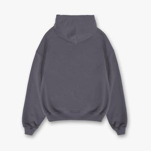 Sweat-shirts à capuche surdimensionnés pour hommes, lavés à l'acide, à épaules tombantes, à fermeture éclair, streetwear, vintage, lourds, vierges, à fermeture éclair, pour hommes - Product Image 3