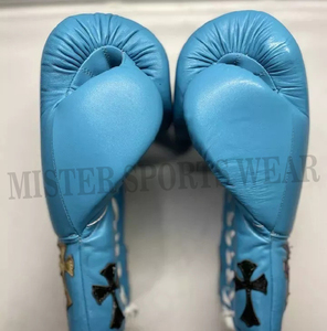 Guantes de Boxeo de Última Moda, Más Vendidos, Diseño Nuevo, Recién Llegados, con Cordones, Guantes de Boxeo Profesionales de Cuero Vacuno Genuino - Product Image 3