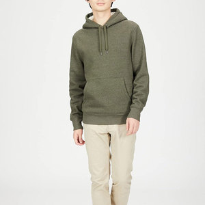 500 Gsm Bulk Blank French Terry Heavyweight Hoodie 100% algodón hombres sin cuerdas regular Fit Hoodie para la venta - Product Image 3