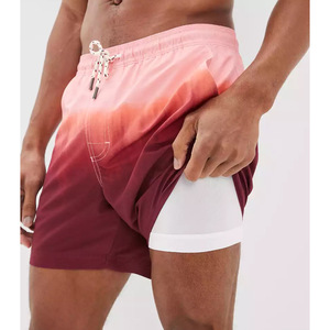 Short de fitness pour homme de 5 pouces de haut, décontracté, de sport, respirant, séchage rapide, en toile pour motard, taille élastique - Product Image 1