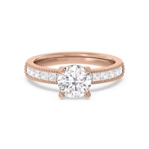 แหวนหมั้นทองคำแท้ 14K ประดับเพชรทรงกลมเจียระไนแบบบริลเลียนท์ น้ำหนัก 1.50 กะรัต เพชรเพาะเลี้ยงในห้องปฏิบัติการ คุณภาพ F-VS2 เครื่องประดับยอดนิยม - Product Image 3