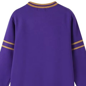 Sudaderas con capucha personalizadas de alta calidad al por mayor de la Universidad invierno patrón sólido polar de gran tamaño hombro caído Vintage 3D - Product Image 3