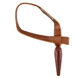 Nœud de sabre en cuir brun beige - Product Image 1