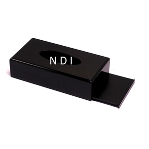 Boîte à mouchoirs en métal noir de style classique avec finition antique, de forme personnalisée, pour centre de table décoratif à prix bas - Product Image 1