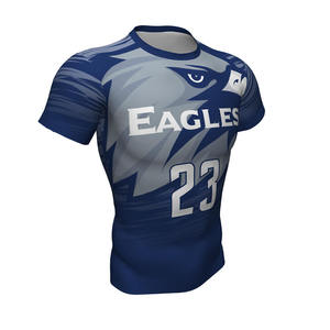 เสื้อรัดรูปแขนสั้นสำหรับเล่นเบสบอลชุดฝึกแบบมีความชื้นแบบสวมระบายอากาศได้ดี - Product Image 1