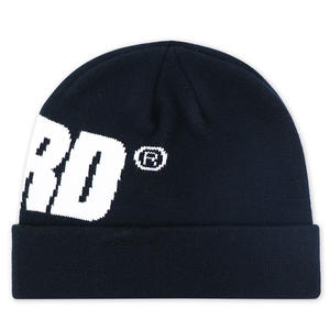 Nouveau Style unisexe Jacquard noir personnalisé tricot hiver 100% laine impression numérique réglable en caoutchouc Patch à revers bonnet chapeau - Product Image 3