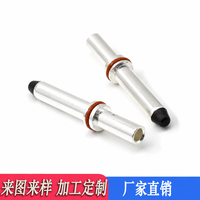 Connecteur de borne mâle à ressort couronne plaqué argent 3.0 6.0 pour pistolet de recharge de véhicule à énergie nouvelle, isolateur PVC, métal, haute intensité