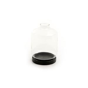 Bougeoir fait main en fer et verre Conception avantageuse Bougeoir à bougie chauffe-plat de forme ronde pour Offre Spéciale - Product Image 5