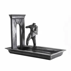 Bookend-diseño de latón bronce, hecho en latón fundido, objeto artístico para accesorios de mobiliario, cm, 30