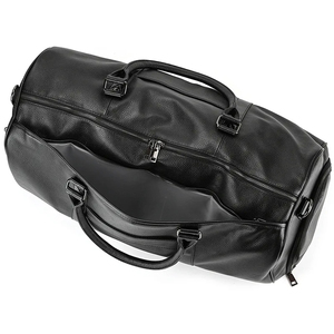 Bolsa de gimnasio plegable grande de moda unisex, bolsa de viaje de cuero, bolsas de fin de semana para la noche para hombres - Product Image 4
