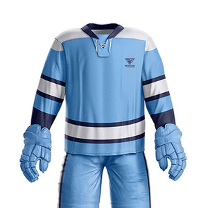 Tenues de hockey sur glace personnalisées les plus populaires, créez votre propre logo, taille personnalisée, 100% polyester, séchage rapide, respirant, service OEM de haute qualité - Product Image 5