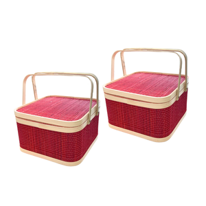 ตะกร้าไม้ไผ่สินค้าขายดี: โซลูชันสุดชิคเพื่อเป็นของขวัญและความสนุกกลางแจ้งที่มีคุณภาพสูง - Product Image 1