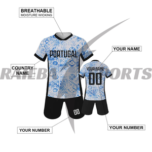 2025 Custom Made Team Uniforms Breathable Printed Sublimation Premium Quality Football Soccer Jerseys T-Shirts Shorts Sets 100% - Product Image 1