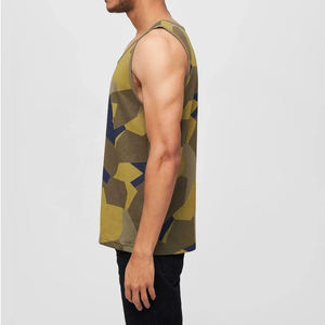 Camiseta sin mangas de entrenamiento para hombre, novedad de 2026, Camiseta de algodón de secado rápido para correr, camiseta sin mangas con sublimación para hombre - Product Image 3