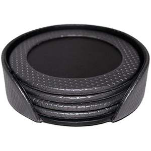 ถาดรองแก้วหนังสำหรับสำนักงานและที่รองแก้วกาแฟกล่องทรงกลมทำจากอินเดีย - Product Image 1