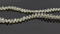 Cuentas de Diamante Natural Transparente Brillante en Forma de Lágrima Facetadas AAA+ en Blanco y Amarillo, 2.5-3 mm, Orificio de 0.30 mm, GJEPC