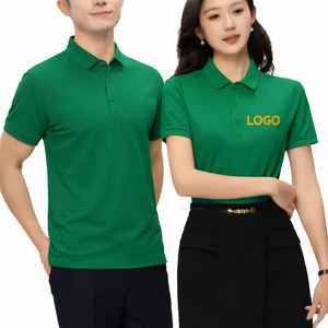 Polo unisexe à logo personnalisé, manches courtes, respirant, en coton mélangé, vêtements de travail et uniforme d'entreprise, t-shirt - Product Image 3