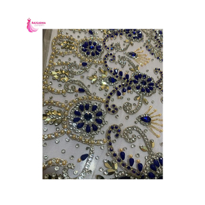 Dentelle Tissu de luxe Accessoires pour robe de mariée Broderie multicolore Dentelle disponible au prix de gros - Product Image 1