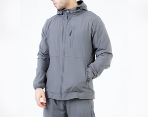 Conjuntos de chándal de invierno de alta calidad con logotipo personalizado de manga larga de talla grande y cremallera completa para hombre - Product Image 5