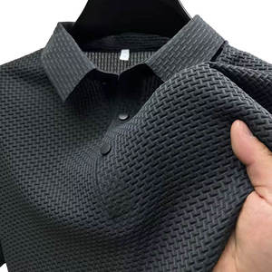 Camiseta de Polo de manga corta con estilo para hombre, tela de algodón transpirable, diseño moderno, ropa de verano de tacto suave, Polo sólido a la moda - Product Image 3