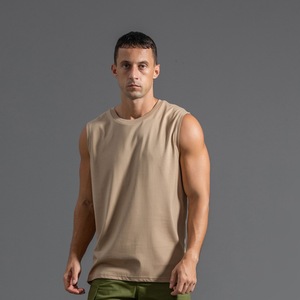 Cotton Breathable Knitted Casual Sleeveless <b>Men</b> Tank Tops Fitness <b>Singlet</b> Bodybuilding Workout Gym Shirts - Product Image 5