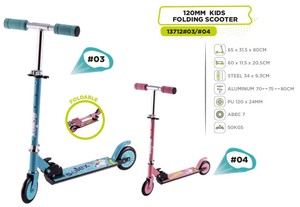 Vente en gros de trottinettes pliables de haute qualité avec roues en PVC de 120 mm pour garçons et filles - Product Image 3