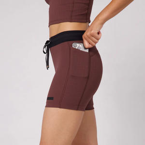 Shorts de compression taille haute PowerNova pour femmes, respirants, à séchage rapide 4 directions, en mélange de nylon, compression élite, OEM - Product Image 2