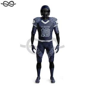 Tenues d'entraînement de jogging, uniformes de football américain, vente en gros, couleur personnalisée, impression par transfert thermique, logo personnalisé, short respirant - Product Image 6