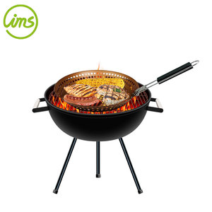Sartén redonda para asar barbacoa con logotipo personalizado con mango extraíble - Product Image 2