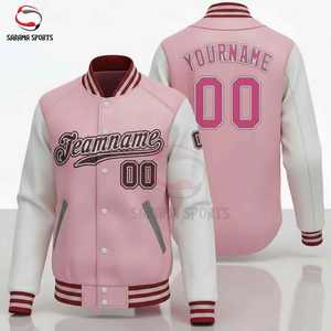 Chaqueta Varsity de Béisbol para Hombre de Alta Calidad, Fabricada por Profesionales, con Bordado Personalizado y Mangas de Cuero - Product Image 1