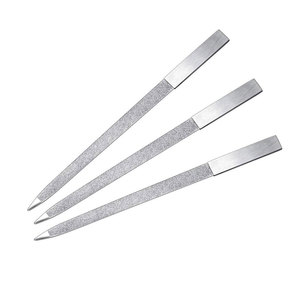 Limes à ongles double face en métal avec manche en acier inoxydable Lime à ongles de haute qualité multicolore personnalisée pour manucure - Product Image 6