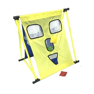 Juego de Tiro al Blanco Portátil con Diseño de Cara Feliz para Niños, Material de Poliéster - Product Image 2