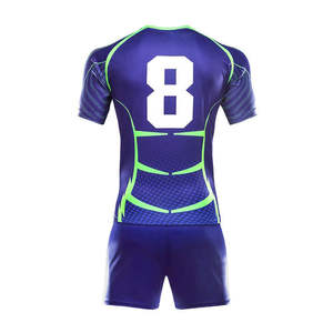 Diseño personalizado precio bajo 100% algodón transpirable hombres Rugby uniforme sublimado hombres Rugby uniforme tela genuina hombres Rugby uniforme - Product Image 3
