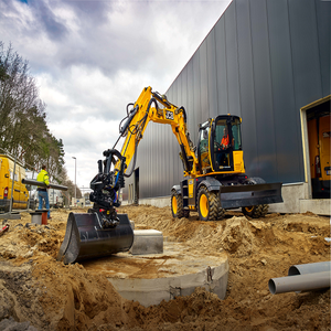 Excavadora de ruedas JCBE60, caja de cambios de máquina resistente de calidad superior, alta eficiencia, 2 años de garantía para sitios de construcción rápidos - Product Image 2