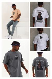 T-shirt oversize streetwear, imprimé vintage, grande taille, coton lourd, fabriqué en Turquie, OEM ODM - Product Image 3