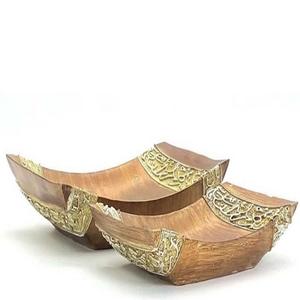 Juego de cuencos arábigos únicos para el hogar, vajilla de cocina para hotel, restaurante, vajilla, tazones de fecha, bandeja y cuenco de madera Natural de Color marrón - Product Image 3