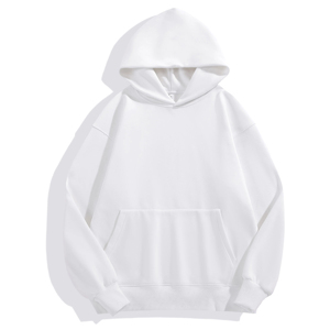 Sweat à capuche décontracté pour homme, coupe ample, en coton tissé doublé polaire 400g, anti-rétrécissement, streetwear, tissu doux, tendance hiver - Product Image 2