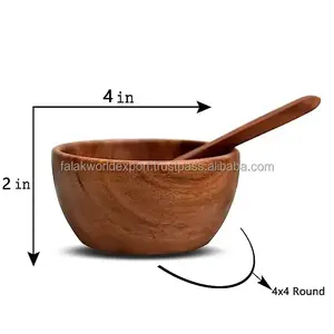 Casserole en bois au design élégant plat de service artisanal pour la cuisine et la salle à manger à domicile de Falak World Export - Product Image 6